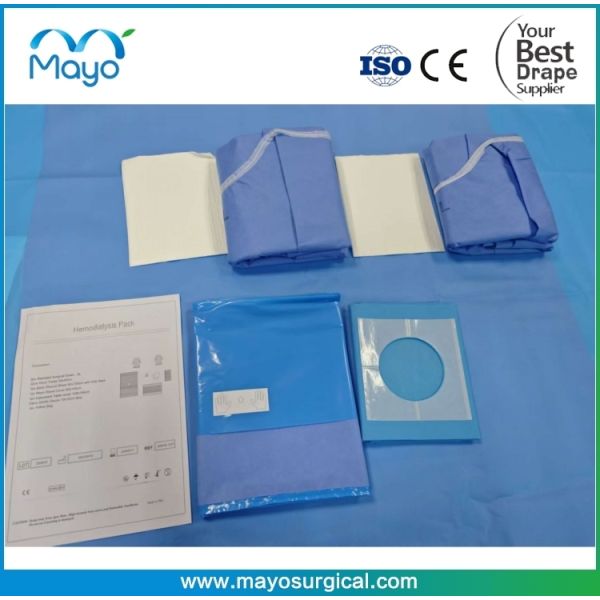 Surgical Disposable Hemodialysis Drape Pack with customized itmes