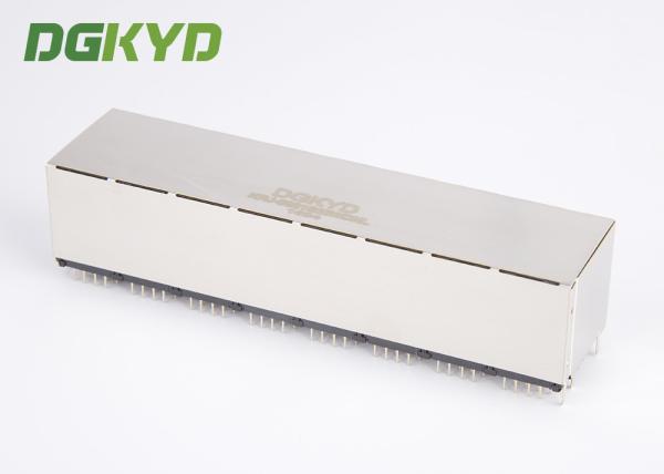 Shield 2X8 Port Stacked RJ45 Multiple Port Connectors Combo Dual Deck 16 Ports Ethernet Scoket