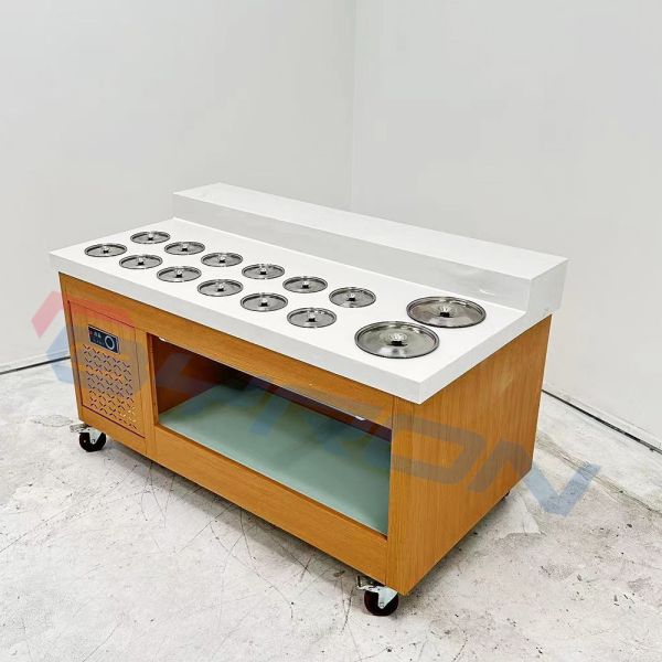Condiment Hotpot Refrigerator Malatang Open Merchandiser Refrigerator