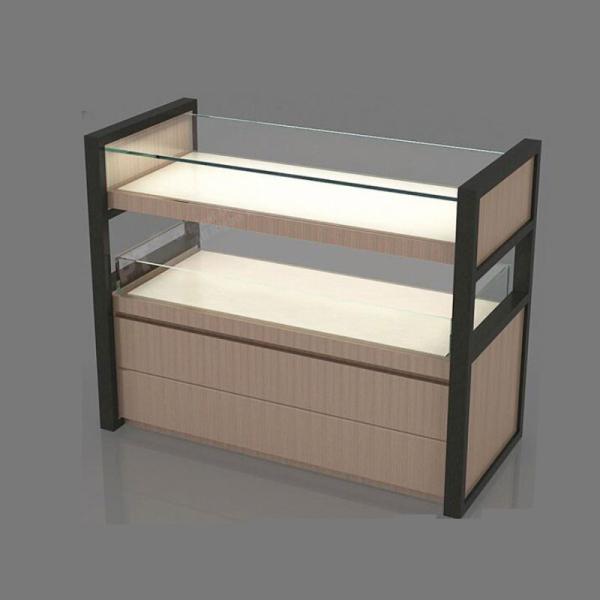 Livingroom Furniture Aluminum Glass Perfume Cabinet Display Case with Good Qualit
