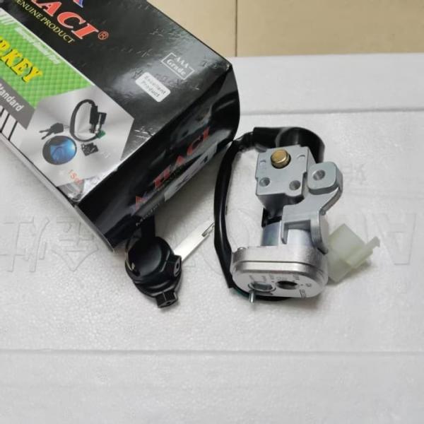 Contacteur à clé de moto X-1 Noir Qualité OEM Taille standard