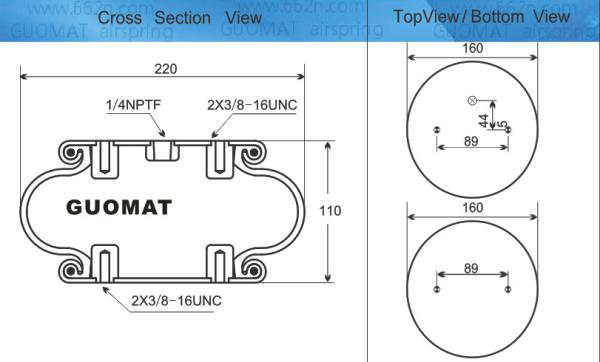 A mola de ar do Firestone W01-358-7460 denomina 115 para a máquina de carimbo quente da folha