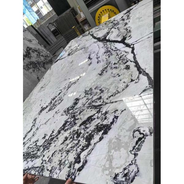 Hotel and Home Design Big Slab Panda White Granite Black Veins Kitchen Countertops