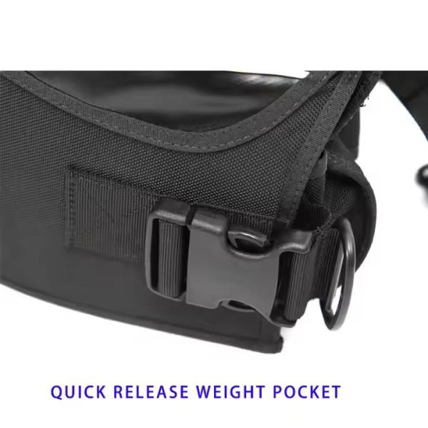 Nylon Scuba Diving BCD Quick Release Travel BCD Scuba Wear Resistance