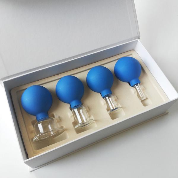 4 PCes de colocar pequeno colocando de Mini Massage Eye Face Massager do grupo da massagem facial ajustada do silicone dos cuidados médicos