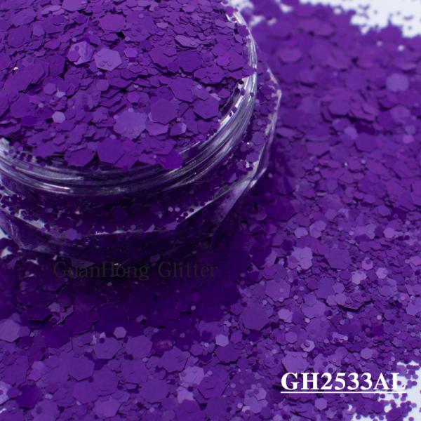 Matte Solvent Resistant Glitter Epoxy Chunky Mix For Nail Arts Decorations