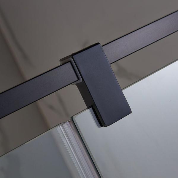 Шнурная ванная комната без рамы с черной рамой