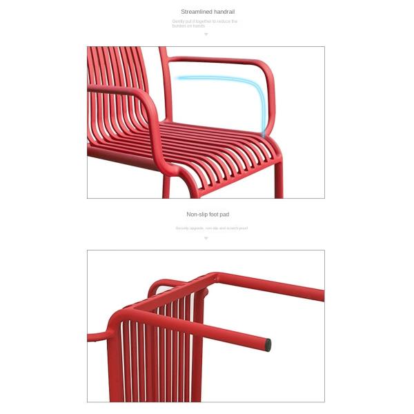 UV Resistant Customized Color Outdoor Dining Table And Chairs Set With Aluminium Garden Furniture