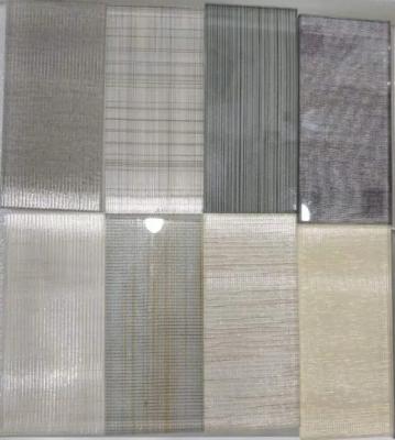 Clear Speciality Glass Colored Mesh Laminated Wired Glass For Interior Decoration