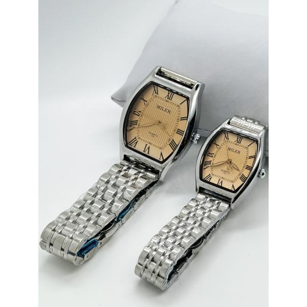 Китайская фабрика Горячий любитель Роскошный бизнес Нержавеющая сталь Золото Классические водонепроницаемые Часы для пар