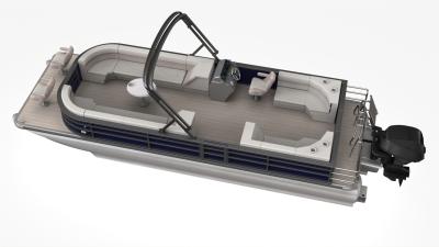 Un ponton en aluminium de luxe, un mélange parfait de style et de performance.