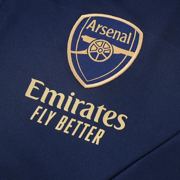 Twill Football Training Tracksuit Royal Blue Polyester Football Training Wear