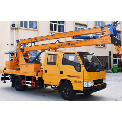 16M Hydraulic Aerial Platform Vehicle , Truck Mounted Boom Lift Vehicle 8.4 M Max.Lifting Height