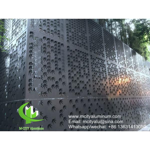 3D Hollow Powder Coated Perforated Aluminum Facade Panel with Customizable Patterns for Exterior Cladding
