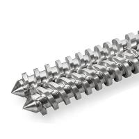 Baril de vis d'extrudeuse de tuyau de PVC UPVC double à haute production pour des pièces de machines de PVC