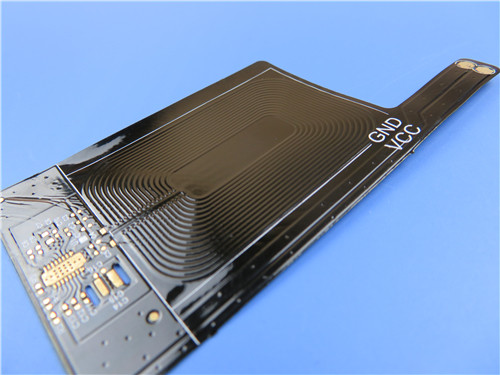 Ламинат черного Polyimide доски PCB меди Coverlay 1oz гибкого одетый