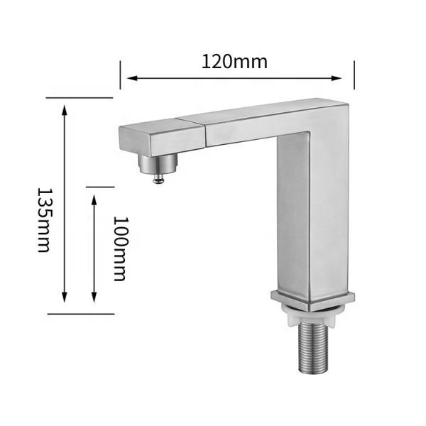 2024 Lizhen Durable No Handle Shower Room Basin Tarnishing Faucet Simple Style Modern