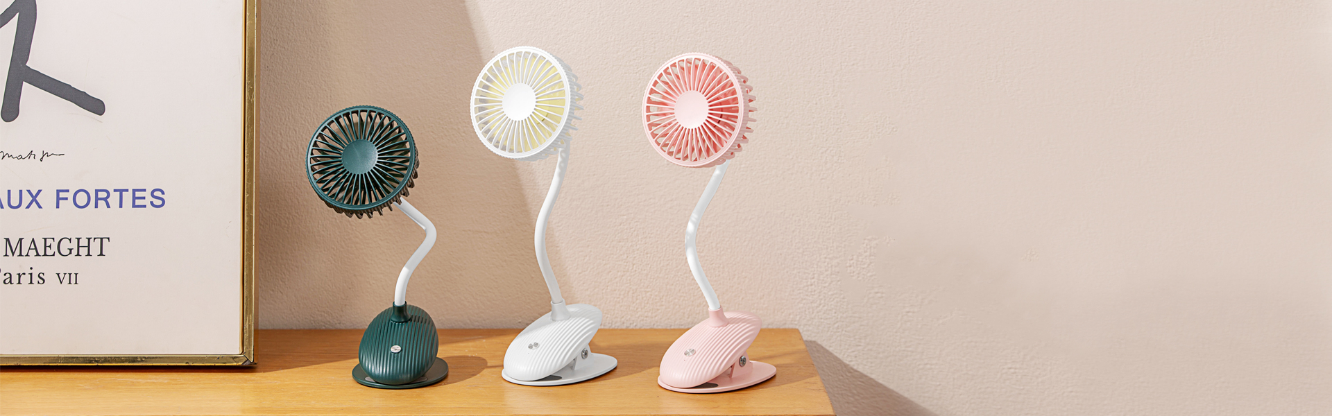 Electric Hand Fan Battery Charging USB Rechargeable Desk Cooling Table Winding Machine Small Cooler Wholesale Mini Clip Fans