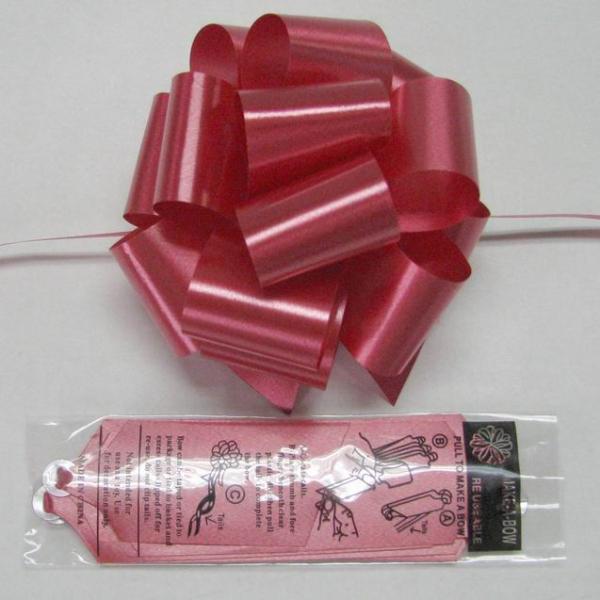 5 Inch Dia Gold Iridescent / Metallic Pom Pom ribbon bow for valentine's flower packing