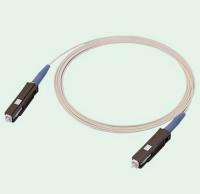 MU/UPC au câble recto unimodal optique du blanc 3.0mm de corde de correction de fibre de MU/UPC