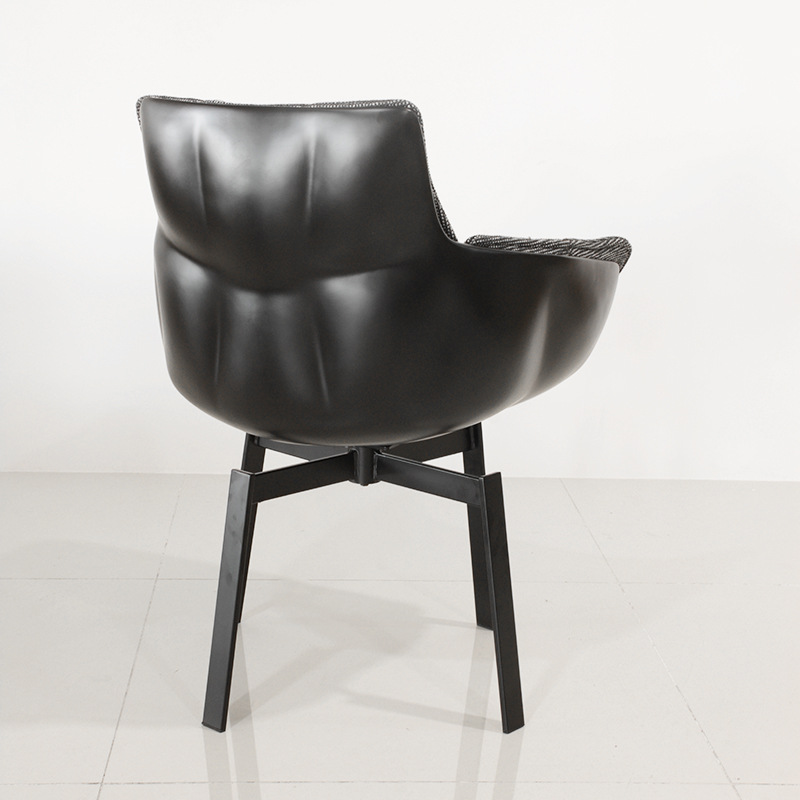 OEM PU Leather Portable Soft 360 Degree Swivel Chair Single Person Backrest Hospital Bedroom Living Room Dining Leisure Rotating