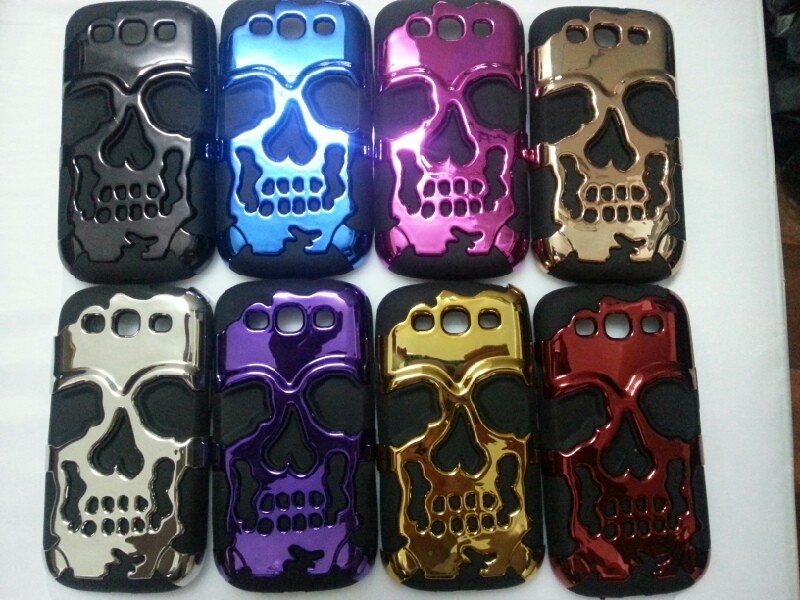 3D Skull PC Samsung Galaxy S3 Hard Shell Case For Waterproof