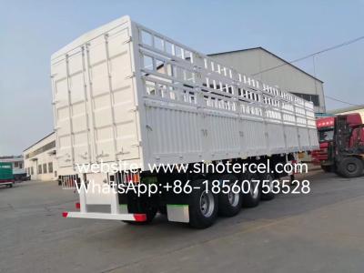 4 Axles Bulk Cargo Fence Semi Trailer Animal Husbandry Agriculture Durable Good Quality