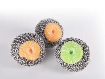 Long Lasting Kitchen Sponge Scrubber Spiral Shape Protecting Hands From Being Hurt