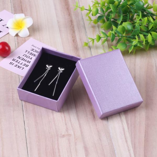 Ring Earrings Gift Boxes Jewellery Display Box With Hot Stamping Cute Design