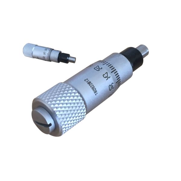 Micrometer Head 0-0.25 Range 0.001 Graduation ±0.0002 Accuracy Flat Face Plain Thimble