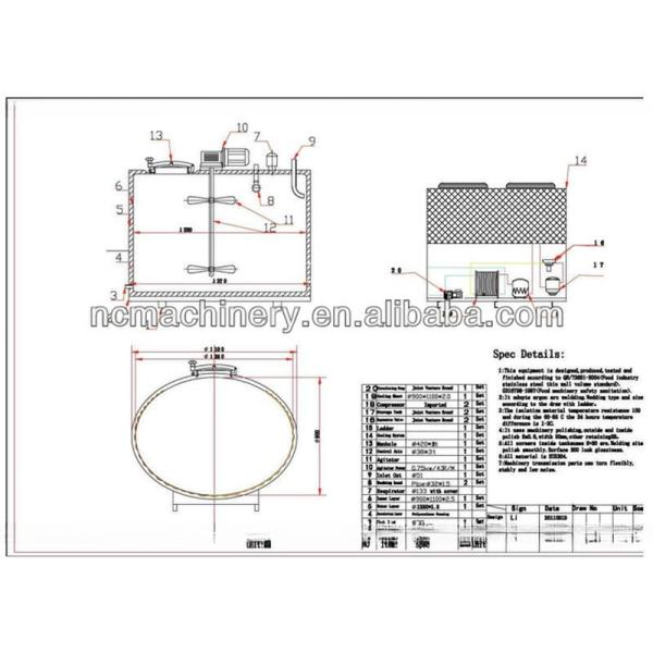 Переработка 200 литрового холодильного бака для молока из нержавеющей стали с мощностью 5,5 кВт