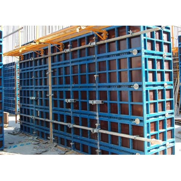 Highly Strengthened Q235 Steel Frame Formwork Modular System For Concrete Wall