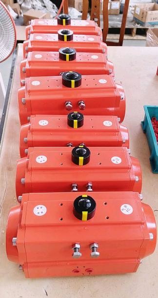 Epoxy Painting Rack And Pinion Actuator Aluminum Alloy Actuator For Butterfly Valve Ball Valve