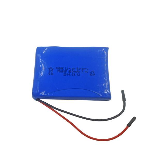 IEC62133 Certified | Custom Size Battery 5000mAh 7.4 Volt Lithium Ion Polymer Battery for GPS Tracker Battery | ROHS Compliant Made in China