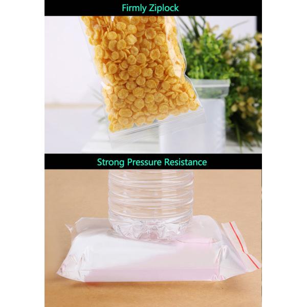 Biodegradable Plastic Bag Transparent PE Slide Seal Freezer Bags, Gallon, Quart, American value, drug store, zipper seal