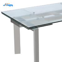 900 mm de ancho de vidrio extensible en la parte superior de la mesa de comedor DT-31120 resistente a los arañazos