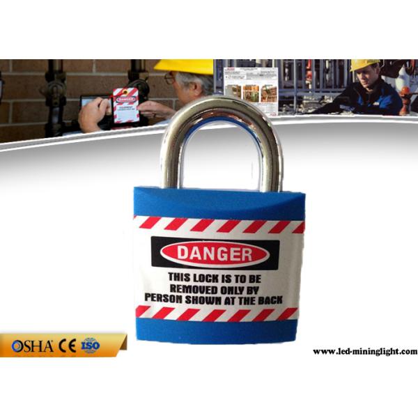 20.4mm Steel Shackle Length Jacket Safety Lockout Padlock with Chrome Plating