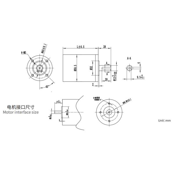 Коробки передач редуктора PG60A-PM-ST 60mm зубы планетарной малошумные прямые