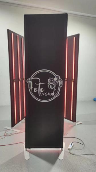 Aluminum Tension Fabric 360 Photo Booth Backdrop For Wedding