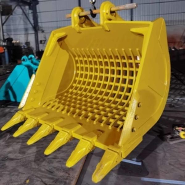 Custom Skeleton Excavator Bucket For CAT 330 Excavator Screening Net Attachment