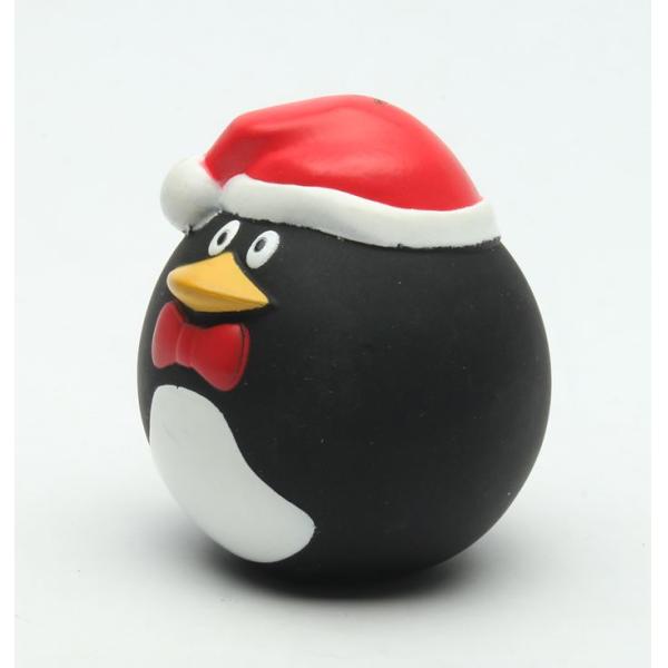 Cute Vinyl Penguin Squeaky Dog Toy Environmental Friendly ODM Service