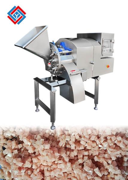 Professional Frozen Beef Pork Meat Cube Cutting Machine With 3D Dicing System