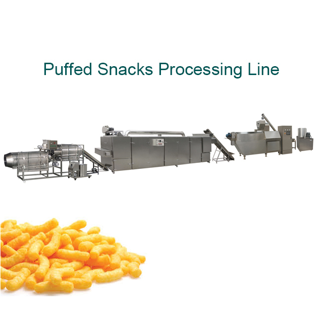 Large Capacity Output Puff Snack Machine , SS304 Rice Puff Making Machine