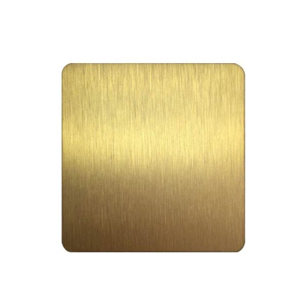 316 8K Espelho Ouro Chapa de aço inoxidável Decorativa 1mm Chapa SS laminada a frio