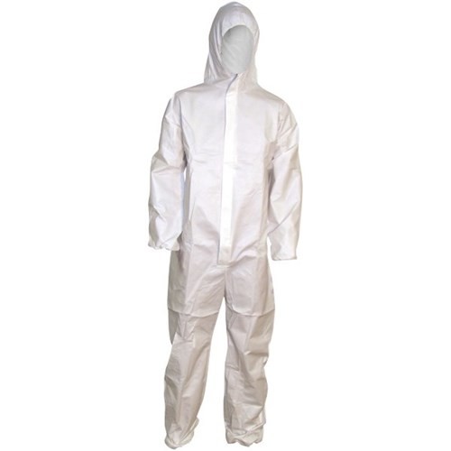 PP Coated Disposable Protective Coveralls Skin Friendly Non Irritating