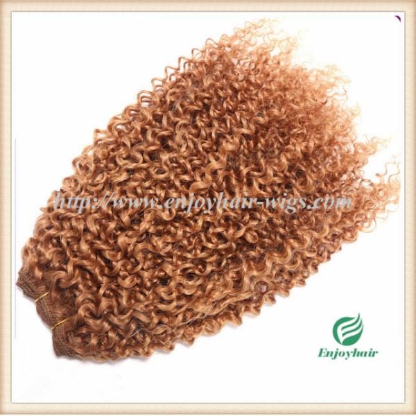 Brazilian 5A virgin remy hair weave ,30# color.kinky curly 10''-26''length hair extension