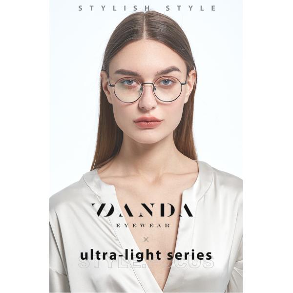 Круглые стекла стекел 145mm рамки титана анти- голубые светлые могут изменить миопическое