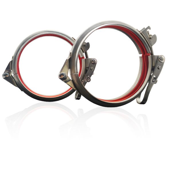 Pull Ring Pipe Clamp Stainless Steel 304 Quick Release Adjustable Bolt Pipe Clamp