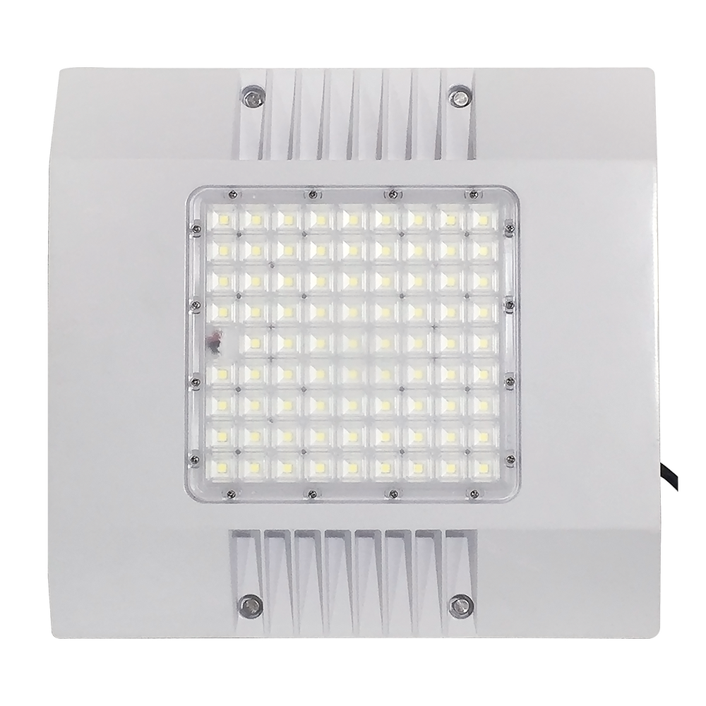 Белым приведенная цветом сень бензоколонки освещает 165lm/w 100w 150w IP66 IK10 85 градусов