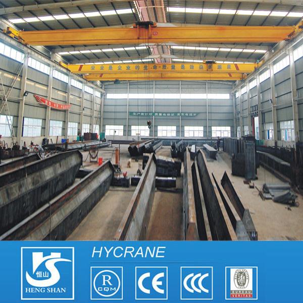 15t lh type overhead crane for sale bridge crane with double hook